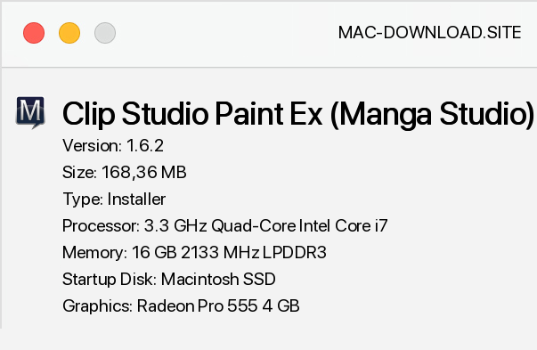 manga studio ex 4 for mac